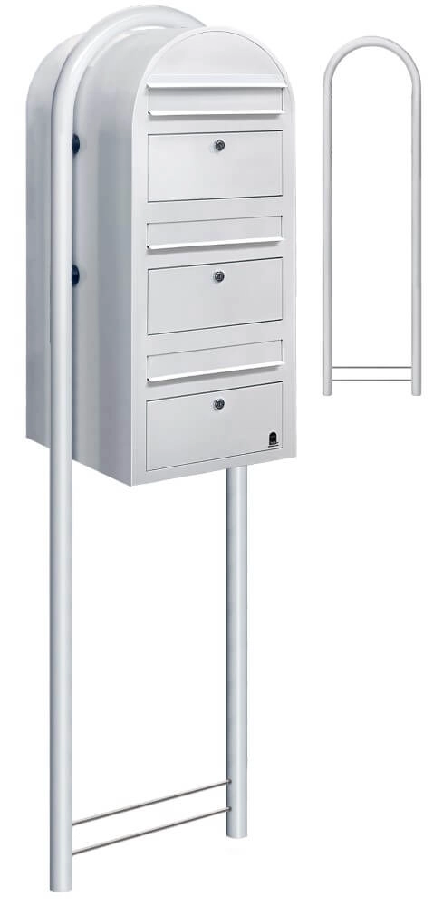 Briefkasten Trio 9016 Weiß Bobi 6417237015075