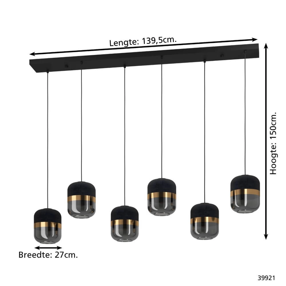 Schicke Esstischlampe Sinsiga 5-Licht Stars of Light 9002759399214