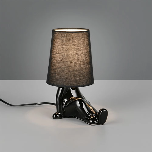Tischlampe Huma Schwarz Trio 4017807682533