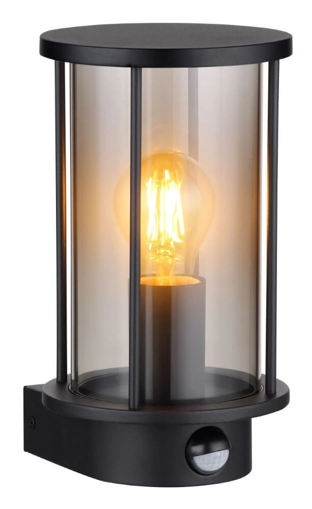 Wall lamp Gracey smoke glass with sensor Globo 9007371435838