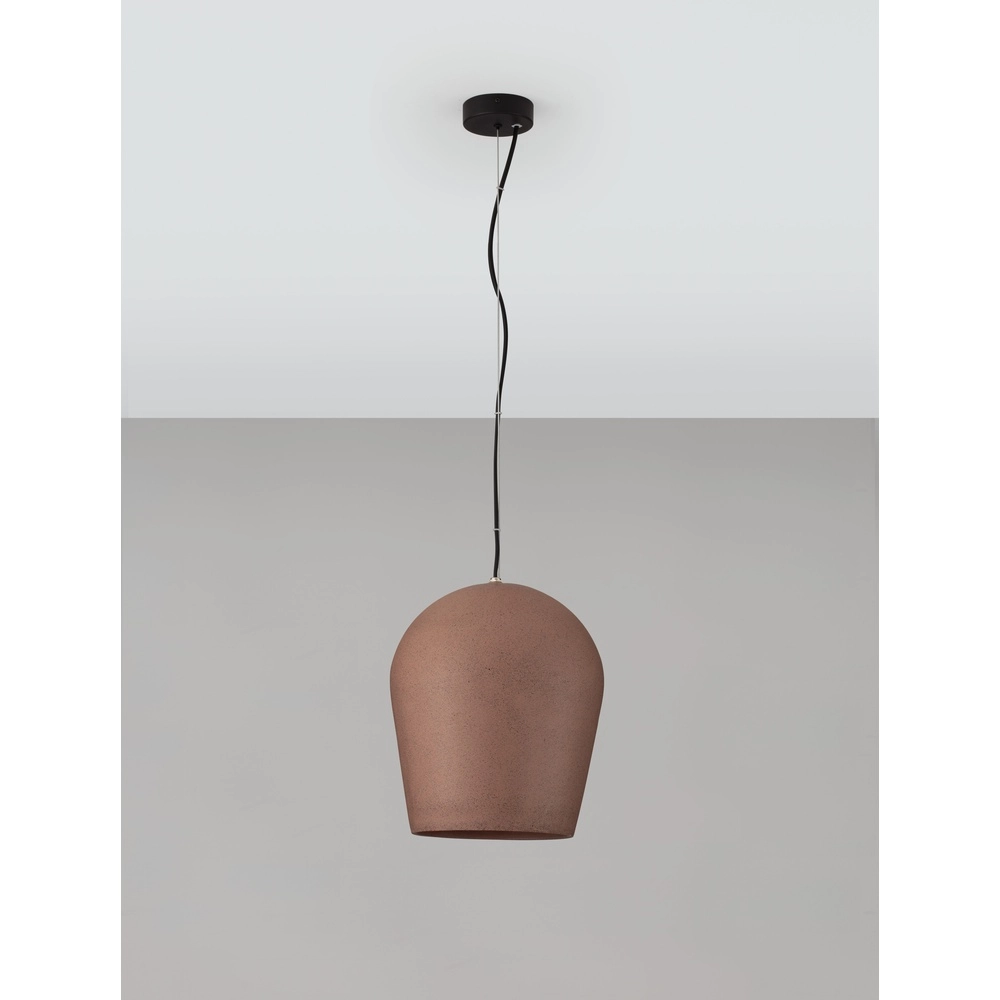 Pendelleuchte Omio Ø 29cm erdbraun Lyora 5212017468888