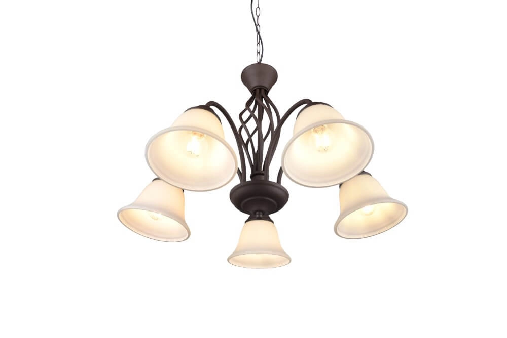 Leuchter Rustica 60cm 5-helles Rostbraun Trio 4017807504682