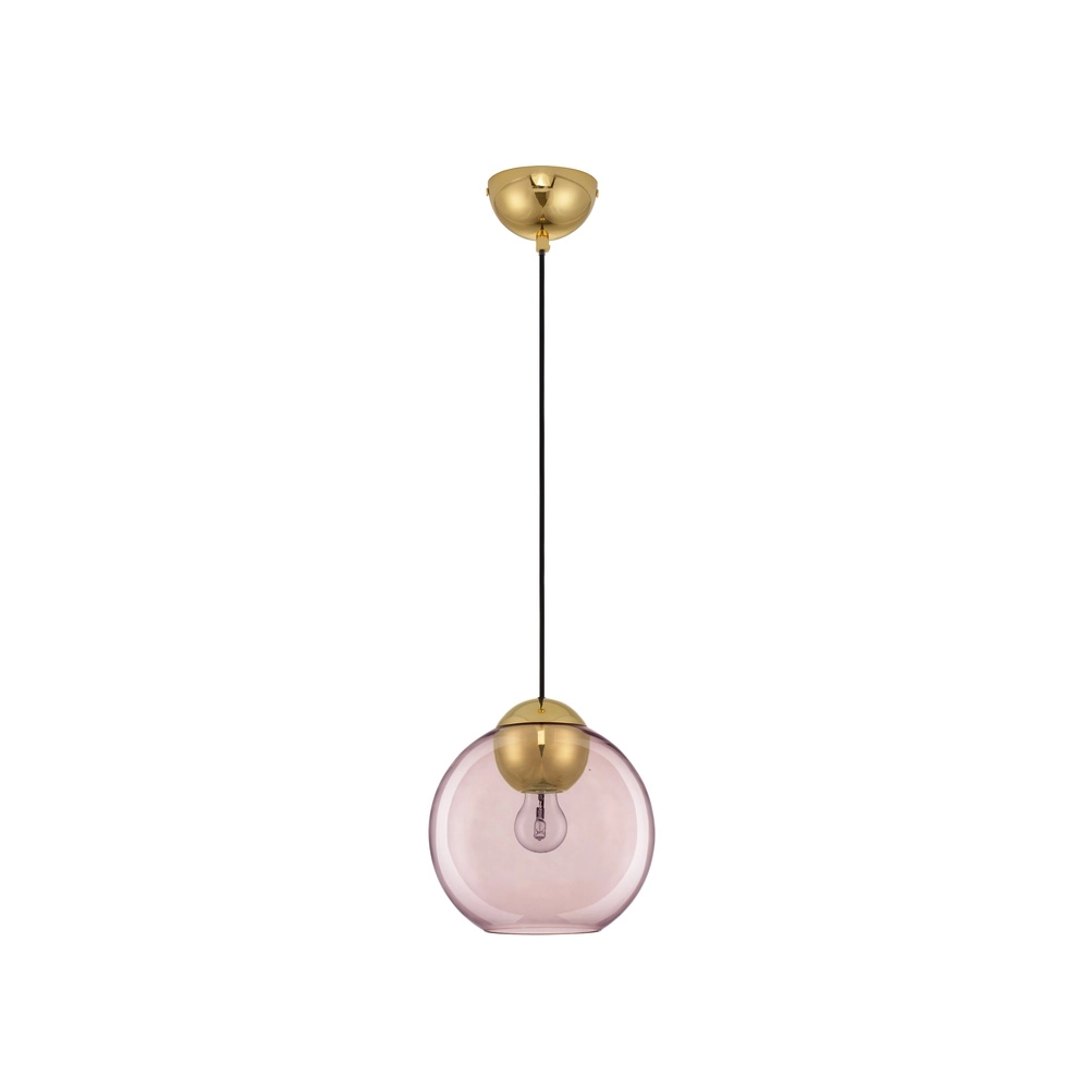 Design-Pendelleuchte Midori rosafarbenes Glas Lyora 5212017434289