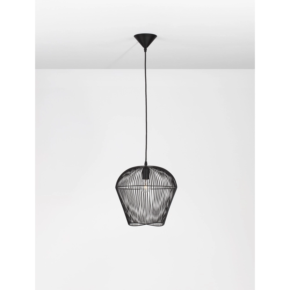 Böhmische Pendelleuchte Bredo Ø 31,5cm schwarz Lyora 5212017438911