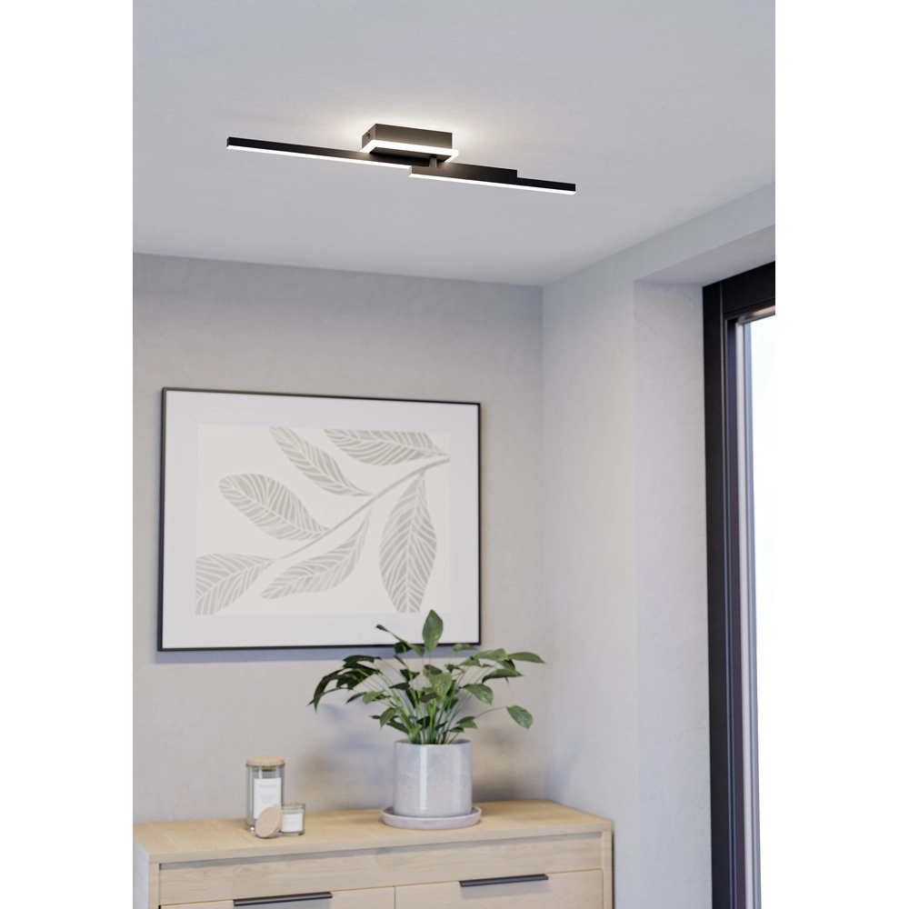 Moderne Deckenlampe Nogaredo Schwarz 60cm Eglo 9008606391578