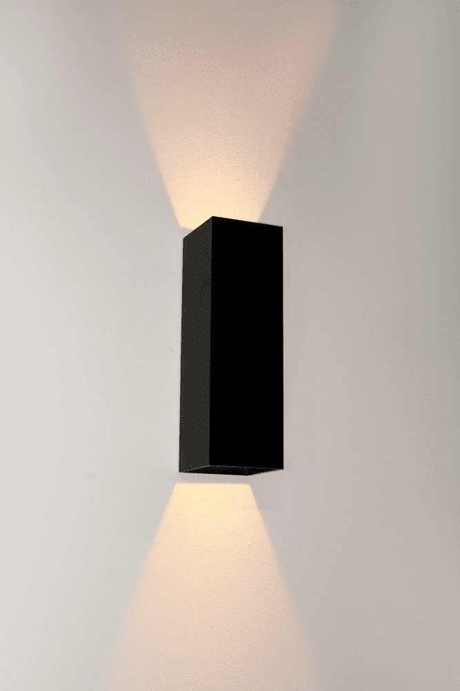 LED WandSpot Vegas250 Up - Down 2x4W - 2700K - 25cm Schwarz