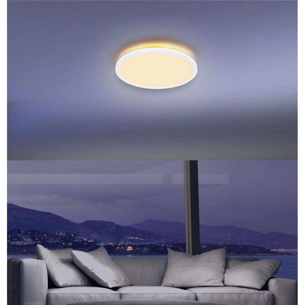 Deckenlicht Sapana Ø 29,4 cm weiß Globo 9007371414406