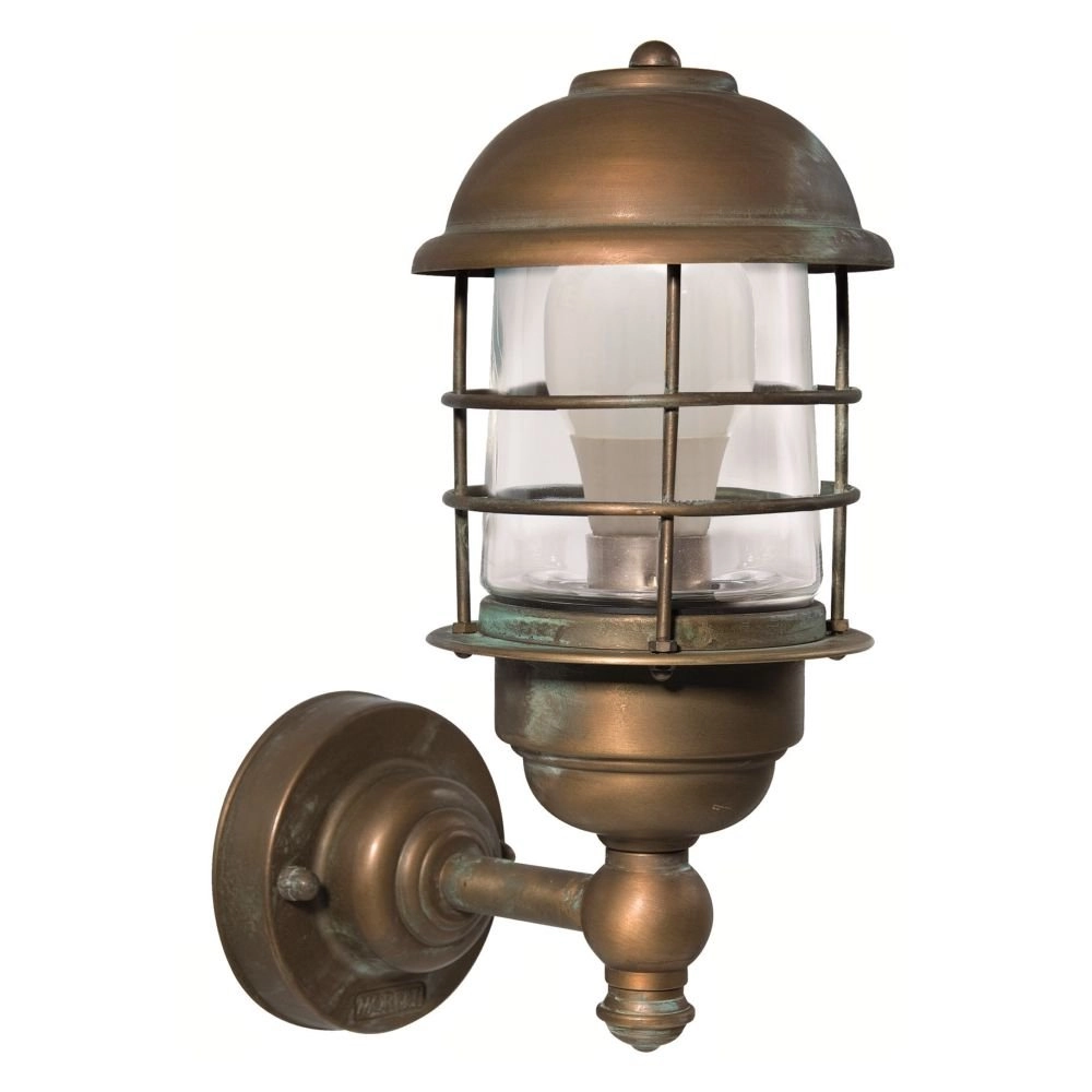 Außenlampe Maritime National 20 cm Kupferbraun