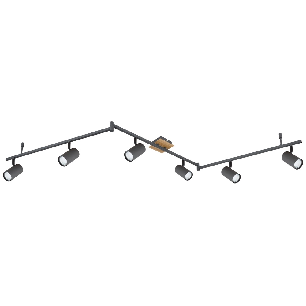 Deckenlampe Robby 6-Licht Graphit Globo 9007371422821