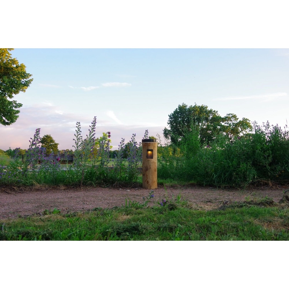 Holz-Solarbahnbeleuchtung Piatto Kastanie – 65 cm – 2700.000 km Timberlab 8716803514034