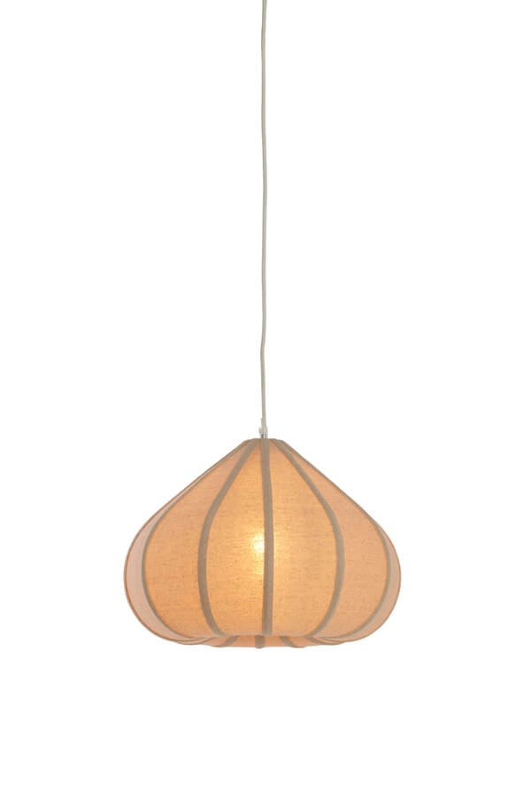 Cremefarbene Pendelleuchte Zubeda Ø 40cm