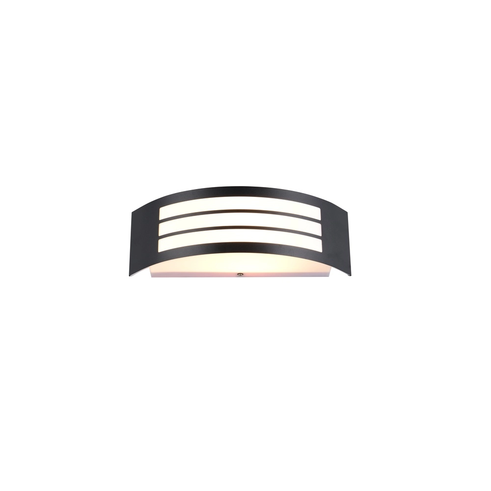 Schwarze Wandlampe Ceuta Haustür Trio 4017807687637