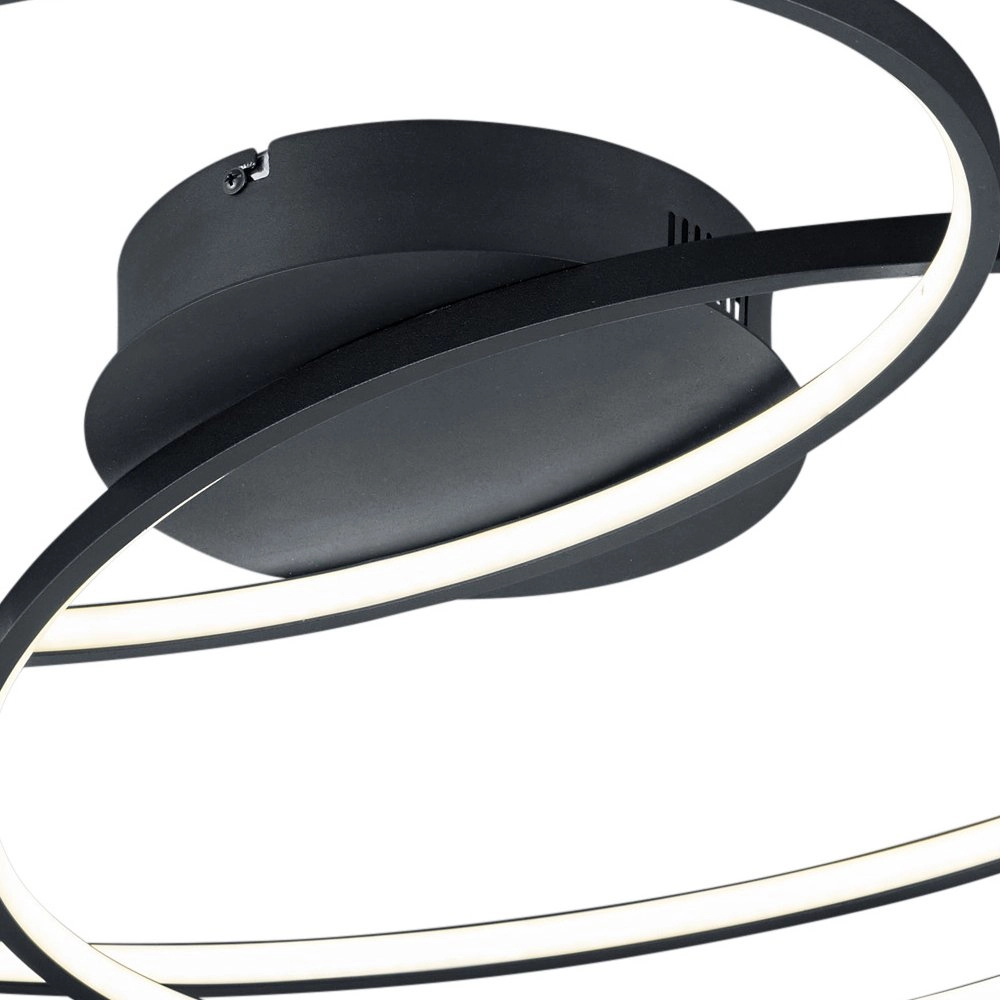 Schwarze Deckenlampe Gale Trio 4017807441468