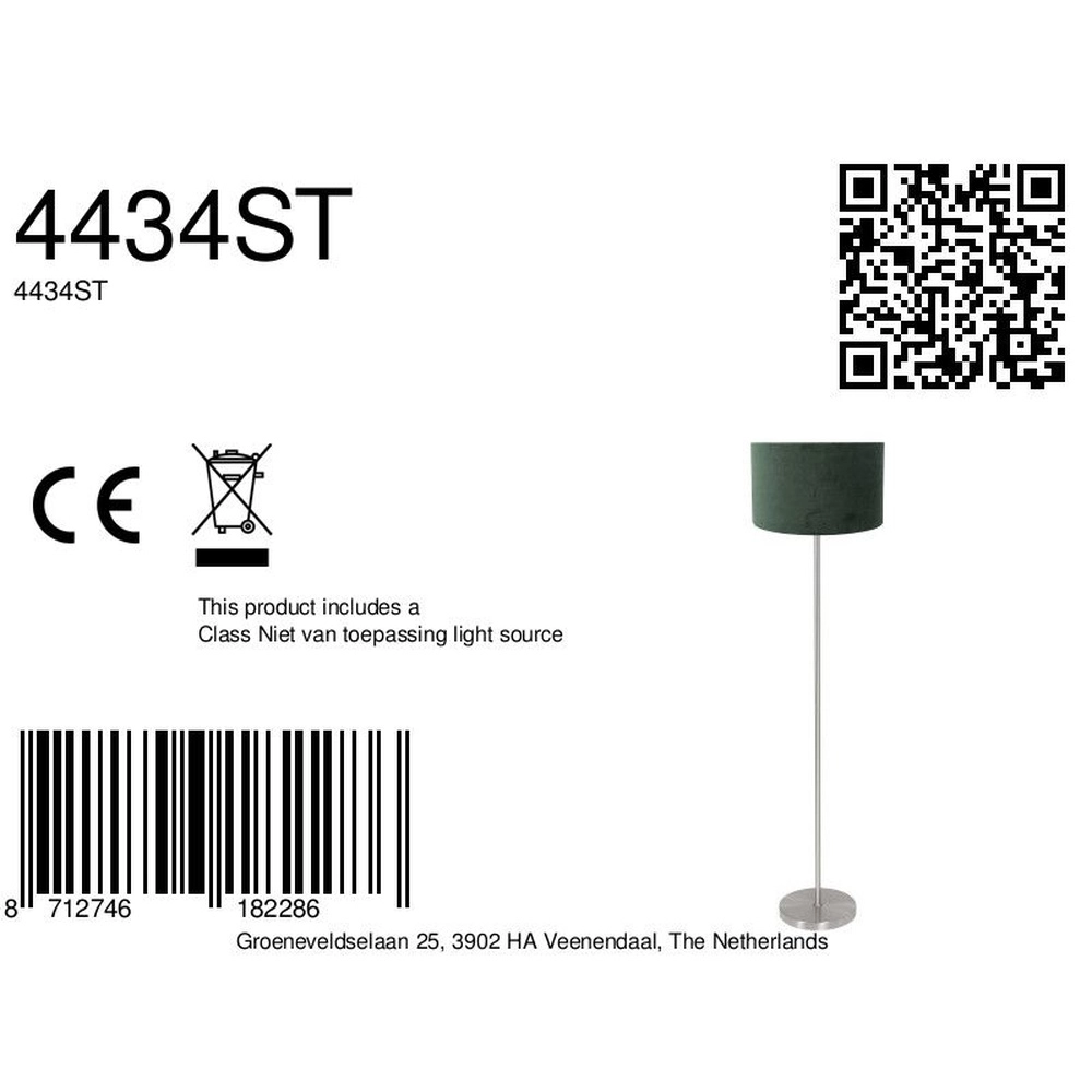 Stehlampe Noor mit grüner Kapuze Steinhauer 8712746182286