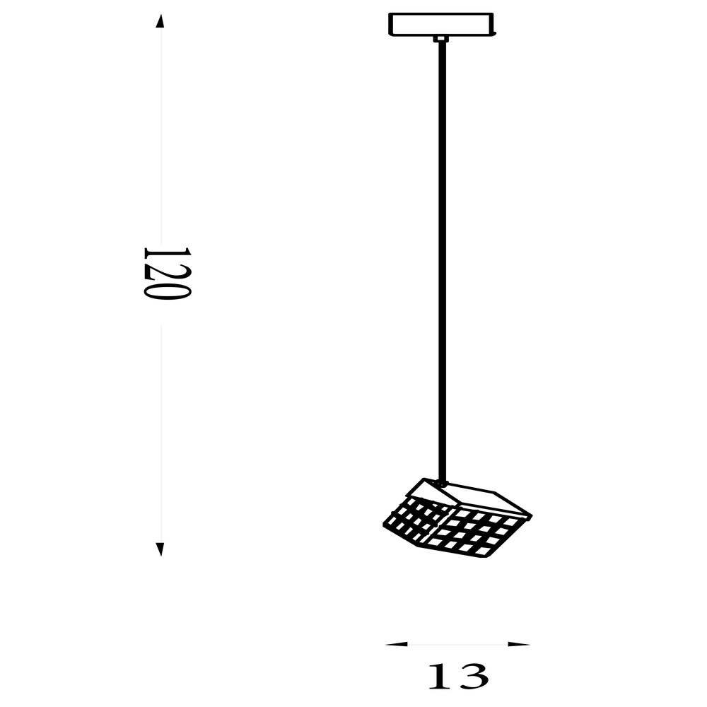 Design-Pendelleuchte Cuboid 1-helles Gold Searchlight 5053423302157
