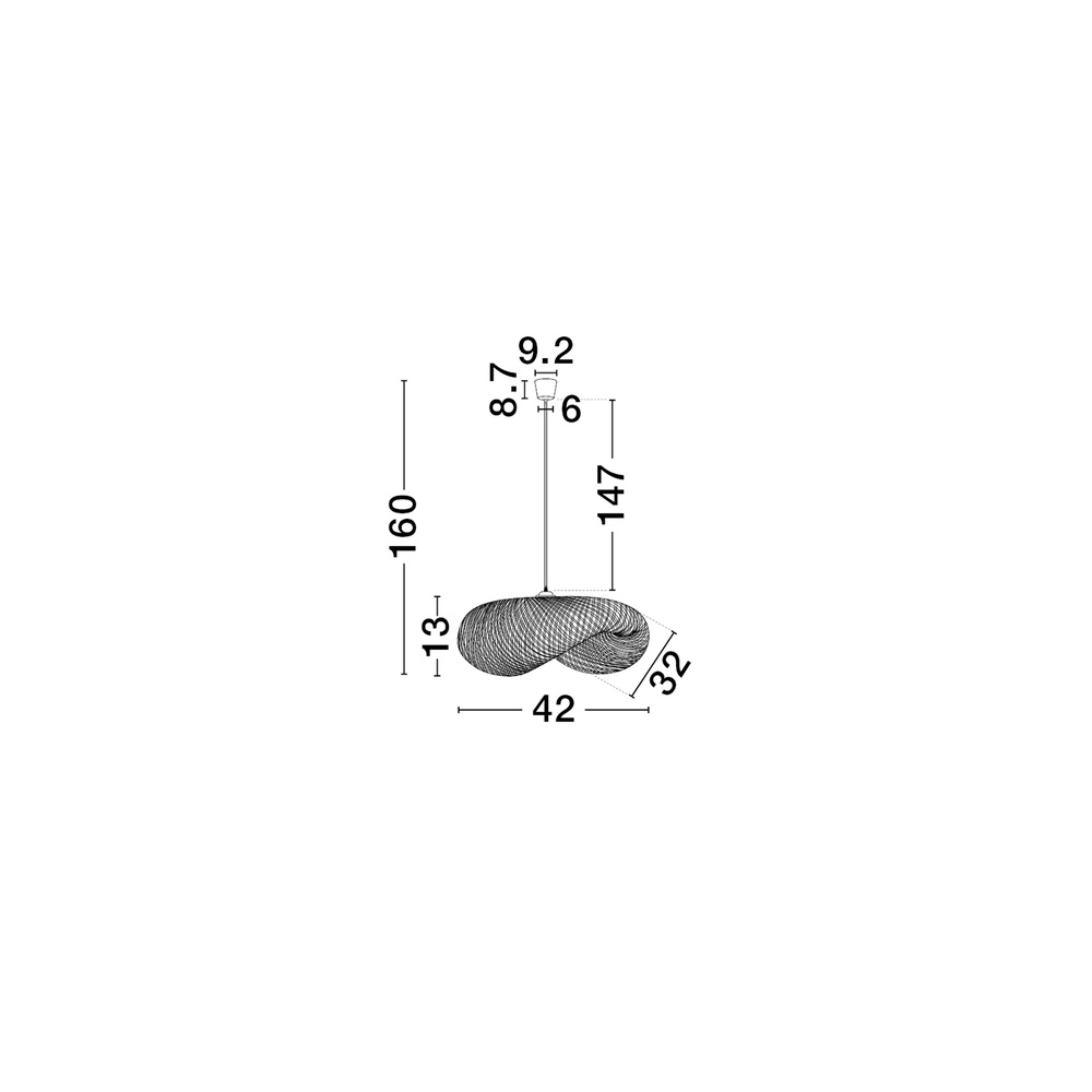 Pendelleuchte aus Bambus Adaline 42cm Lyora 5212017465610