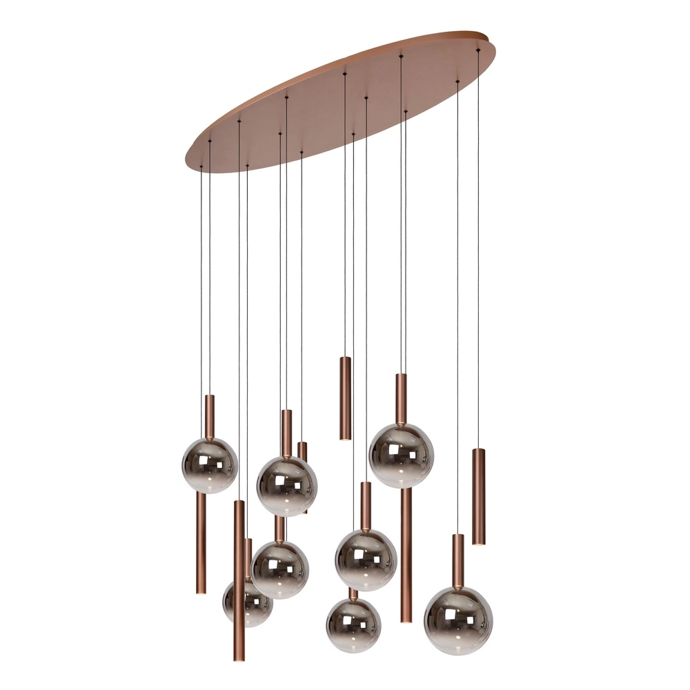 Design vide Pendellampe Jasmine Kupfer-14-Lampen Premium by Lucide 5411212741288
