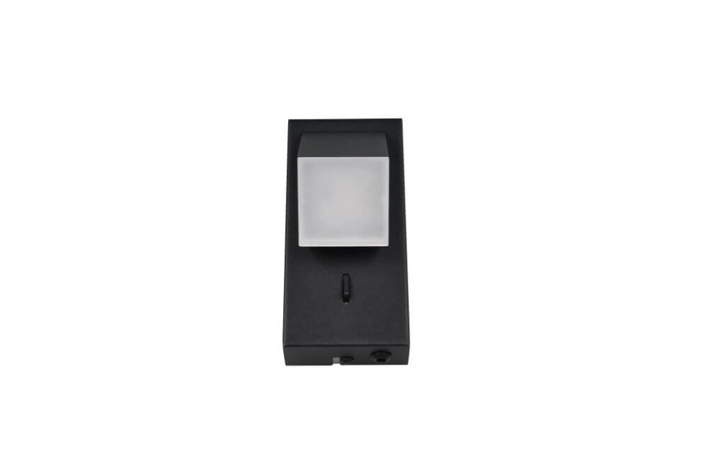 Wandstrahler schwarz Raglan mit Schalter Trio 4017807614749