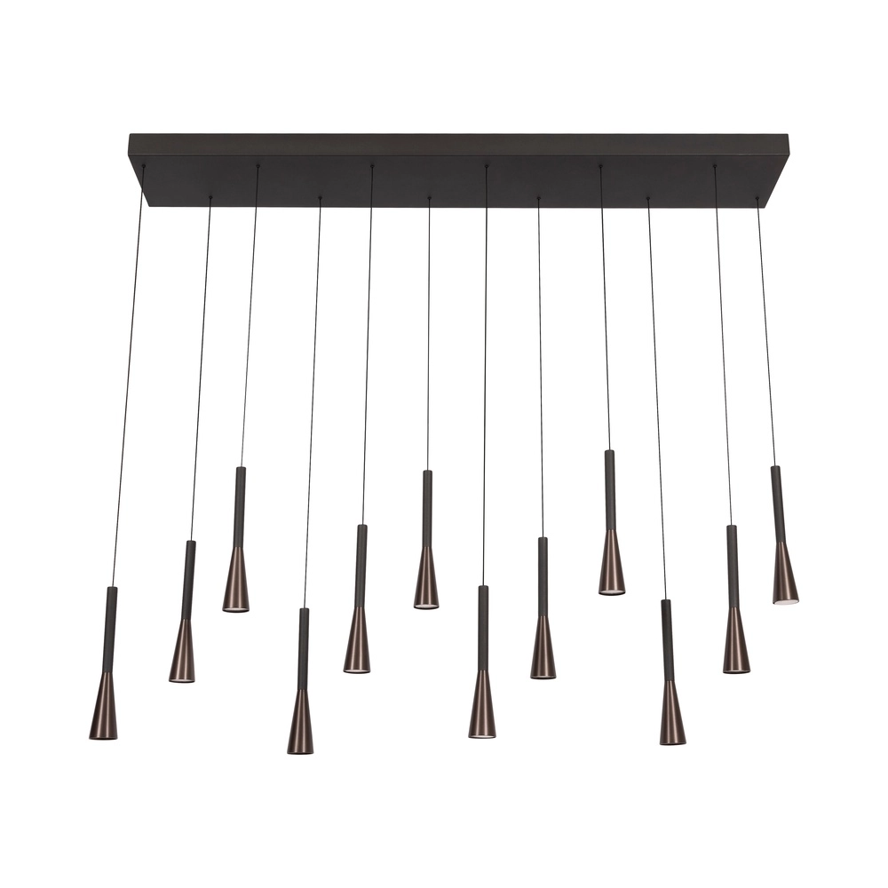 Design-Pendellampe Joakim 12-hell Kaffeebraun Premium by Lucide 5411212242136