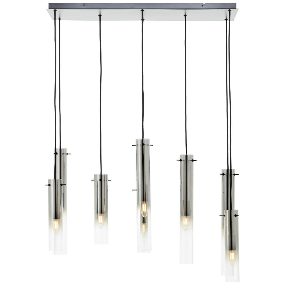 Hängelampe mit 8 Leuchten Glasini