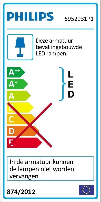 LED Einbaustrahler Marcasite Ø 21cm Philips 8718696163764
