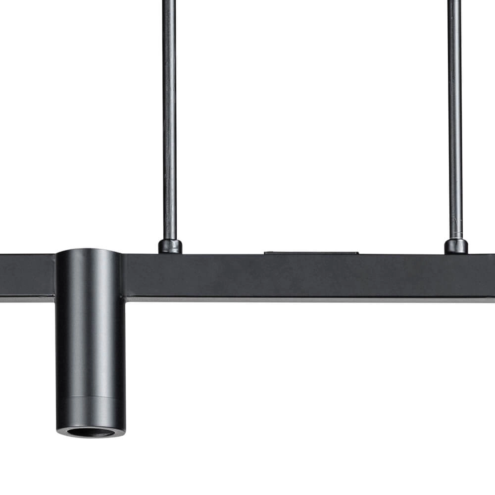 Schlanke Esstischlampe Miller 6-Licht-Schwarz ETH 8720195303084