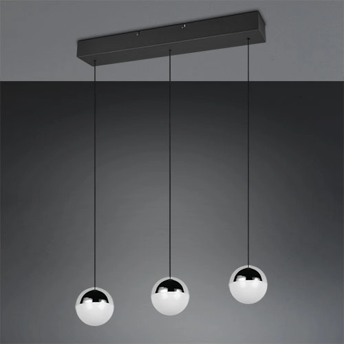 3-Licht Pendellampe Senta Chrom Trio 4017807685831