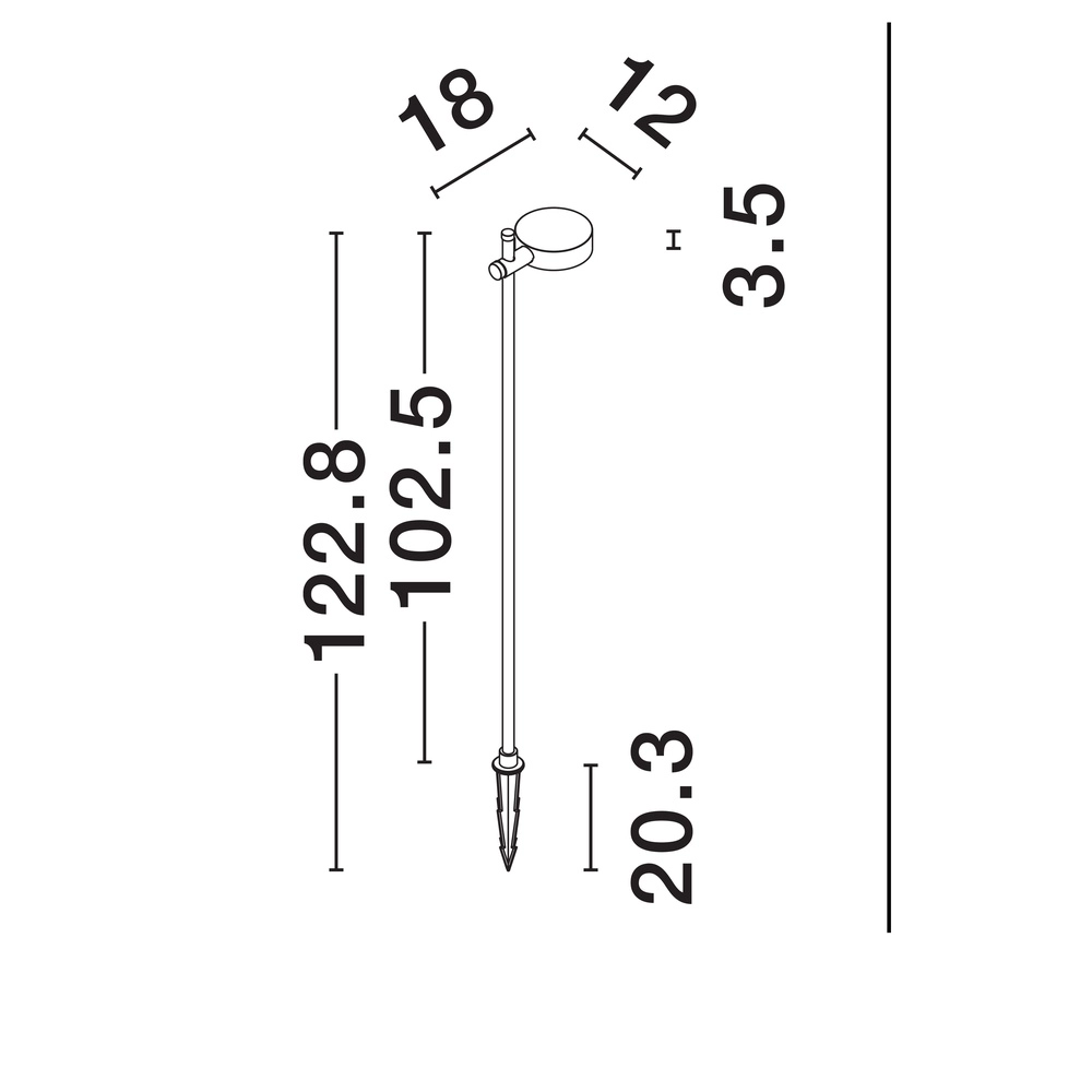 Design-Bahn-Beleuchtung Dyol 102cm schwarz Lyora 5212017447203