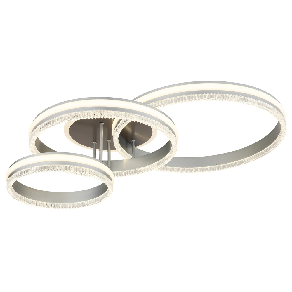 Deckenlampe Francine Gunmetal 3 Ringe