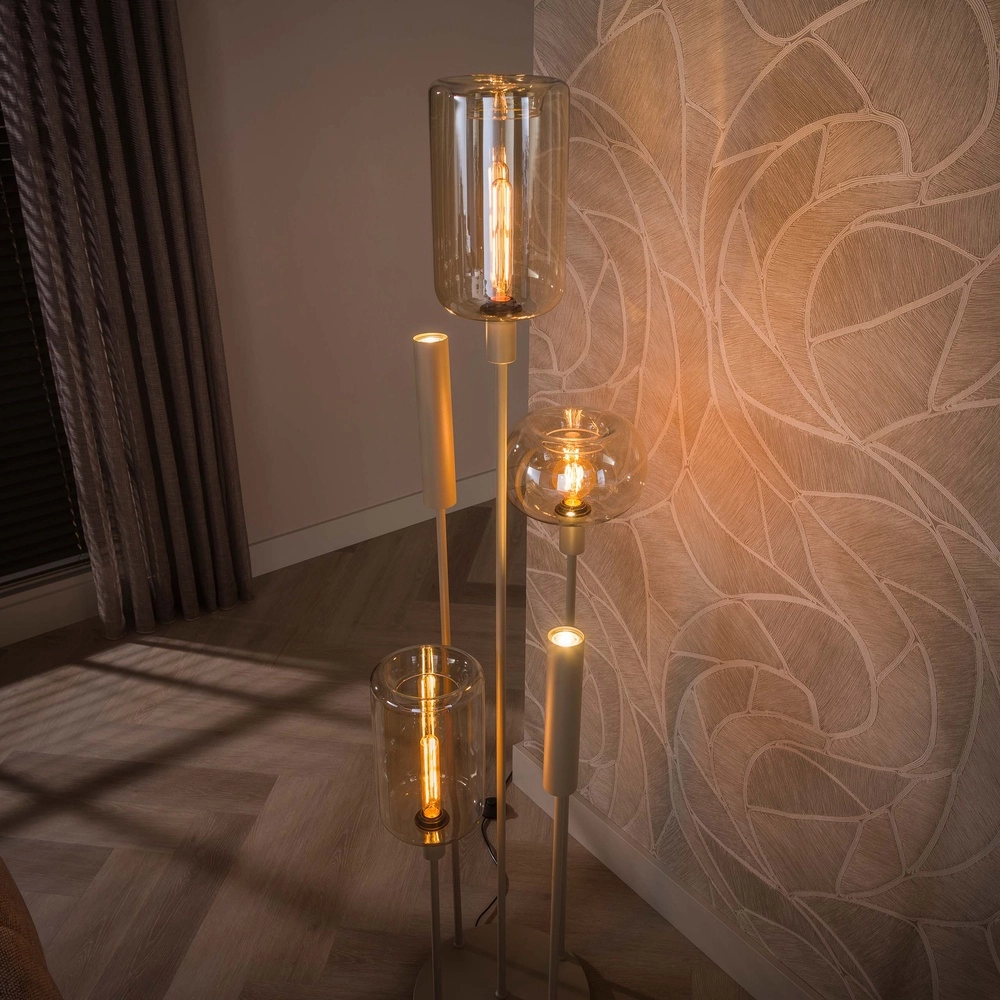 Design-Stehlampe Serene Sandbraun Lyora 8716803514768