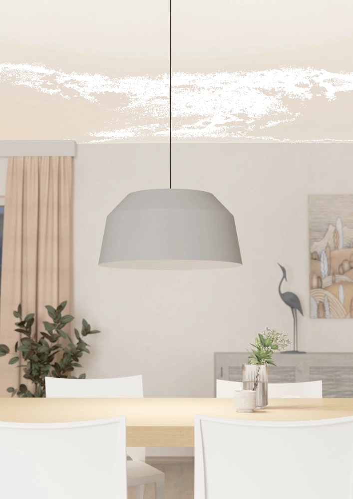 Graue Hängelampe Contrisa Ø 52cm Eglo 9008606243624