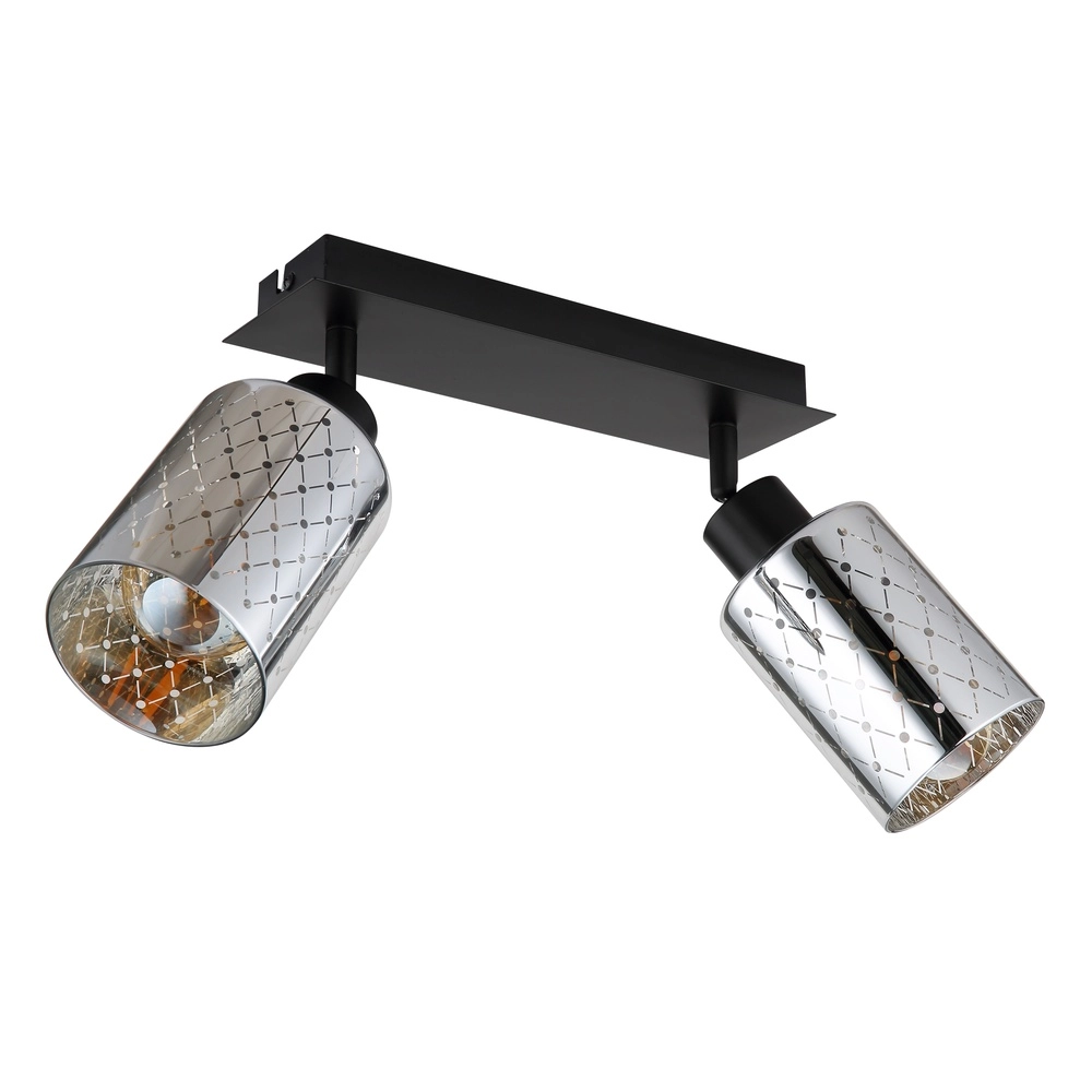 Design-Deckenlampe Alonso 2-Licht Schwarz Globo 9007371566259