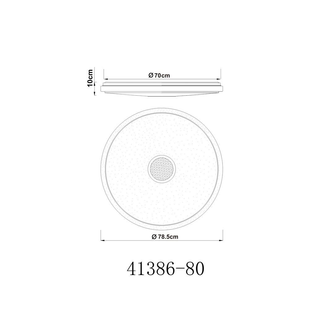 Plaffoniere Connor Design weiß Ø 78,5 cm Globo 9007371369324