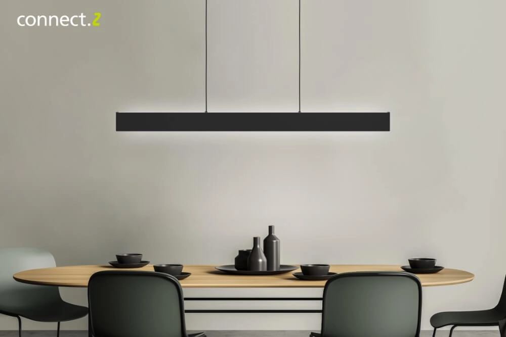 Zigbee LED-Hängelampe Andreas-Z 117 cm – schwarz Eglo 9008606274475