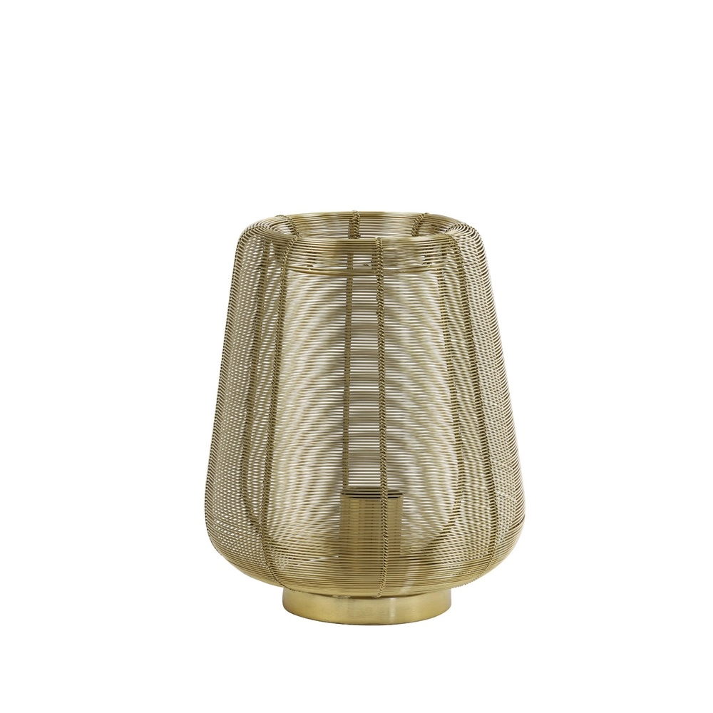 Goldene Tischlampe Adeta Ø 22cm Light & Living 8717807600921