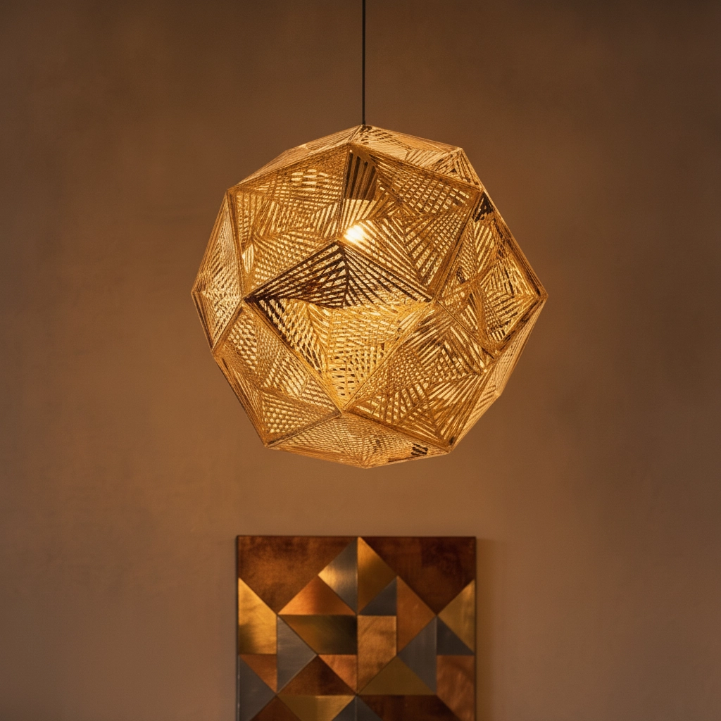 Design-Pendelleuchte Foggia Ø 32cm gold