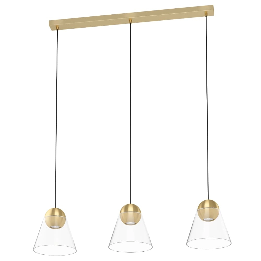 Goldene Esstischlampe Cerasella mit Glas Eglo 9002759996291