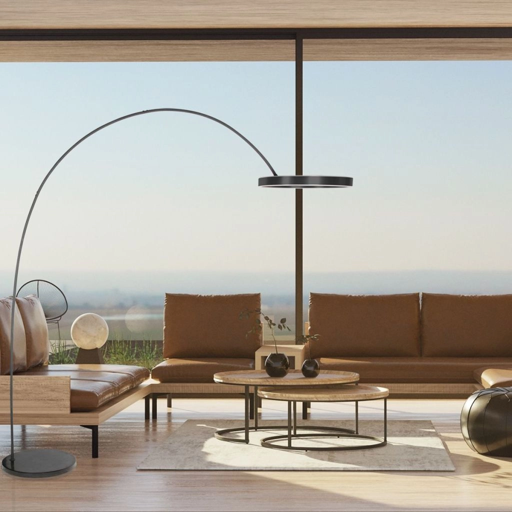 Moderne Bogenlampe Luna-Arc Schwarz Steinhauer 8712746180190