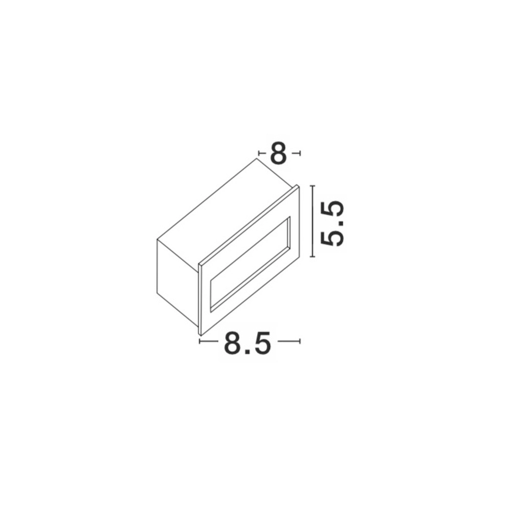 Einbauleuchte Krypton grau 8,5cm Lyora 5212017409379