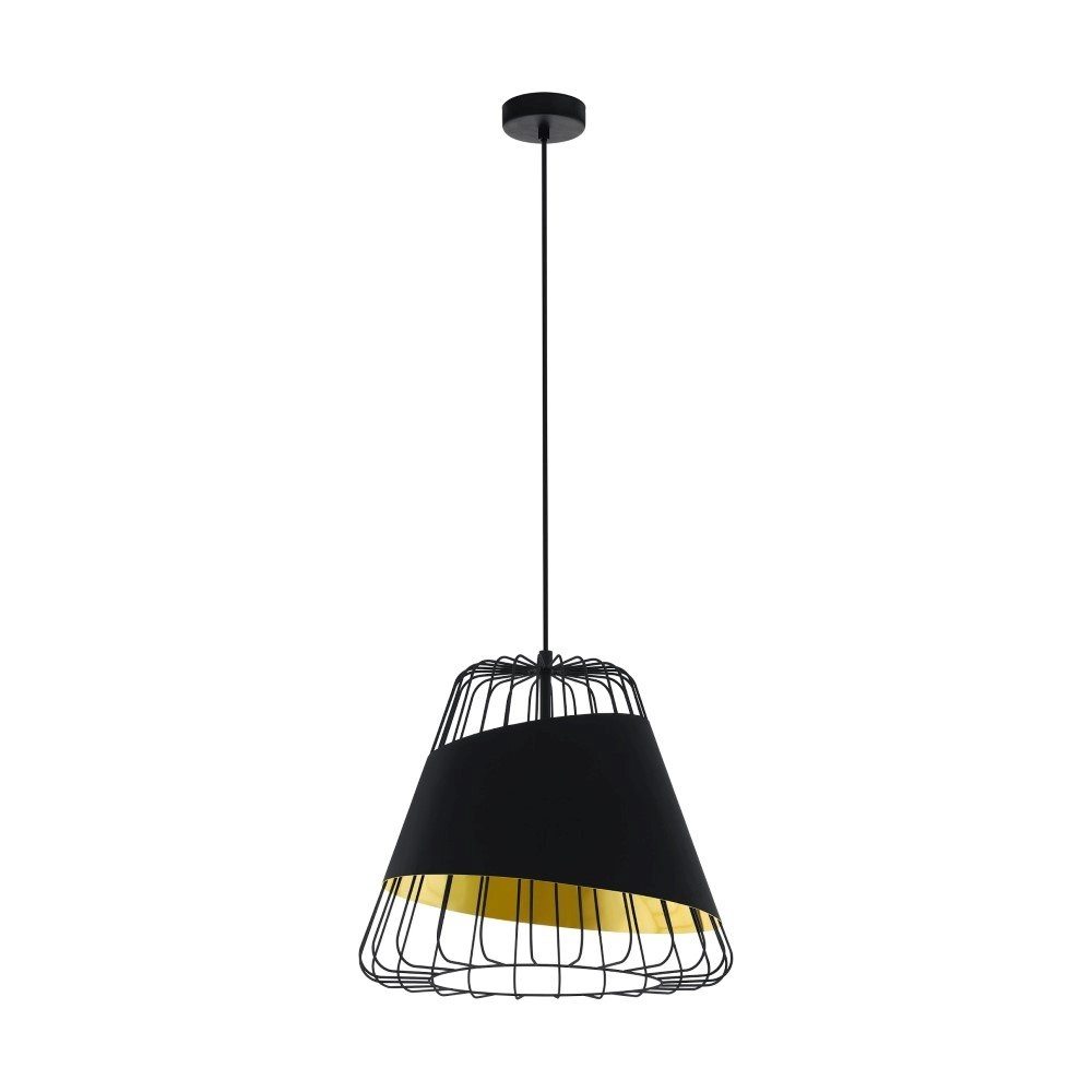 Pendelleuchte Austell 43 cm schwarz mit gold Eglo 9002759495091