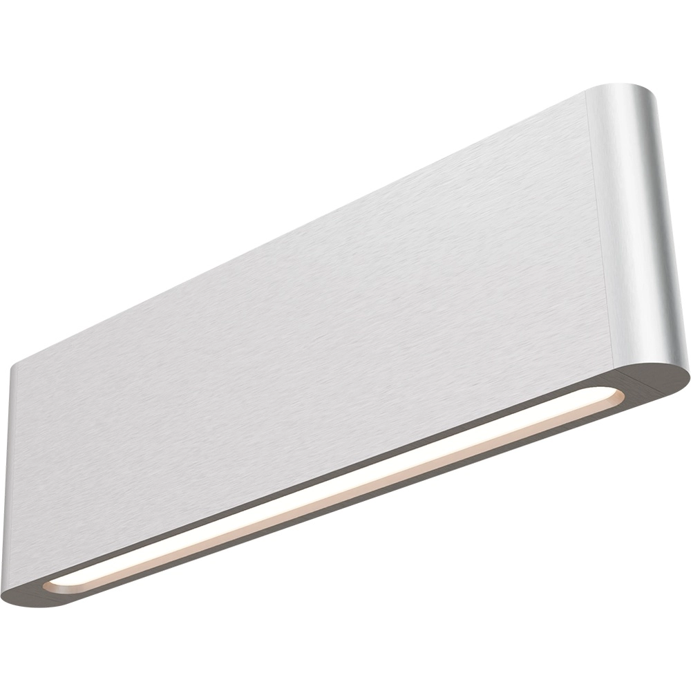Moderner Wandstrahler Atina 34cm Nickel matt