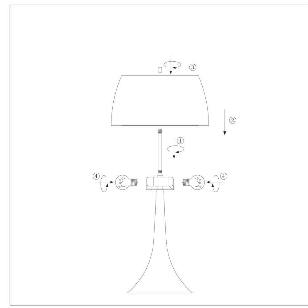Tischlampe Ancilla 30 cm metallic-grau Steinhauer 8712746043716