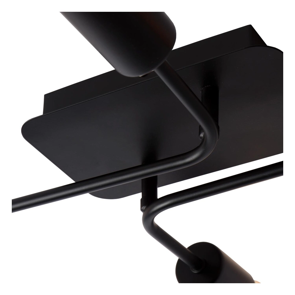 Deckenlampe Lester 4-Licht Schwarz Lucide 5411212211026