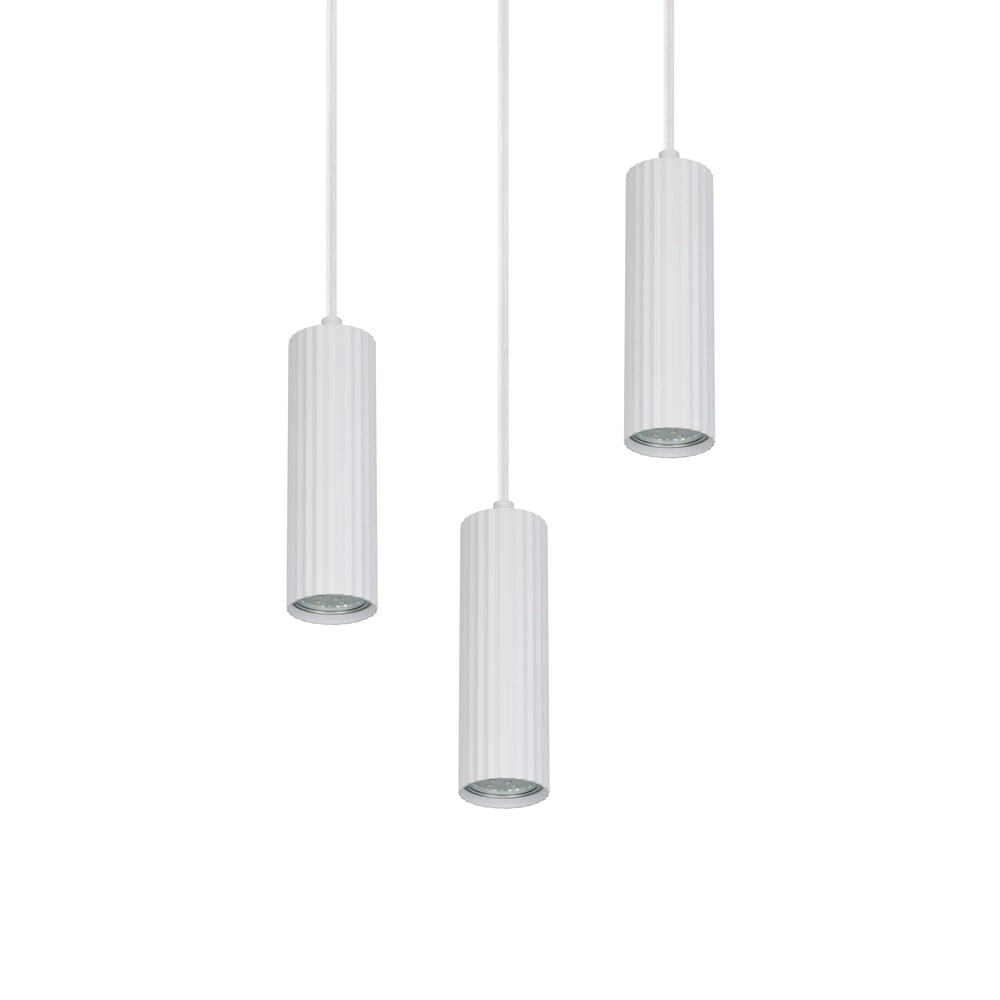3-flammige Pendelleuchte Soka weiß Trio 4017807658576