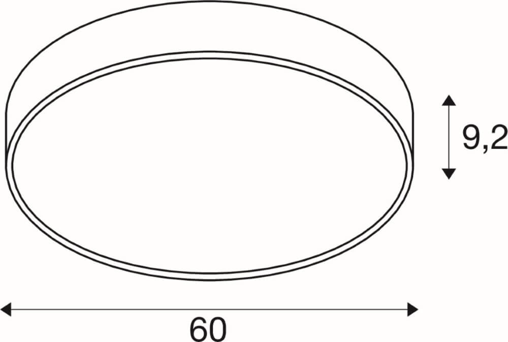 Deckenleuchte / Hängeleuchte Medo Pro 60 weiß - CCT - 80g - Ø 60cm SLV 4024163276849