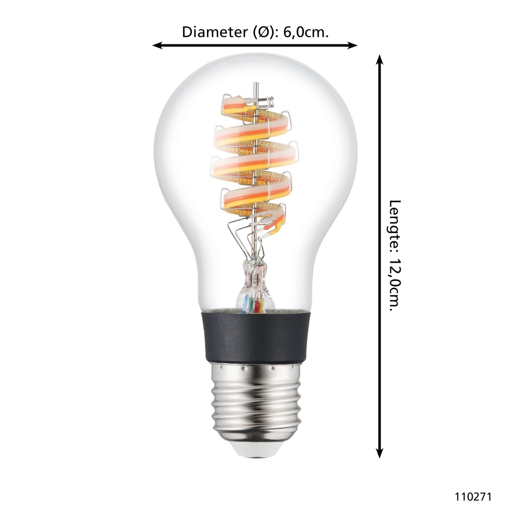 LED-Lampenkugel Zigbee E27 4,9 W - 400 lm - 3000 K - A60 Eglo 9008606305896