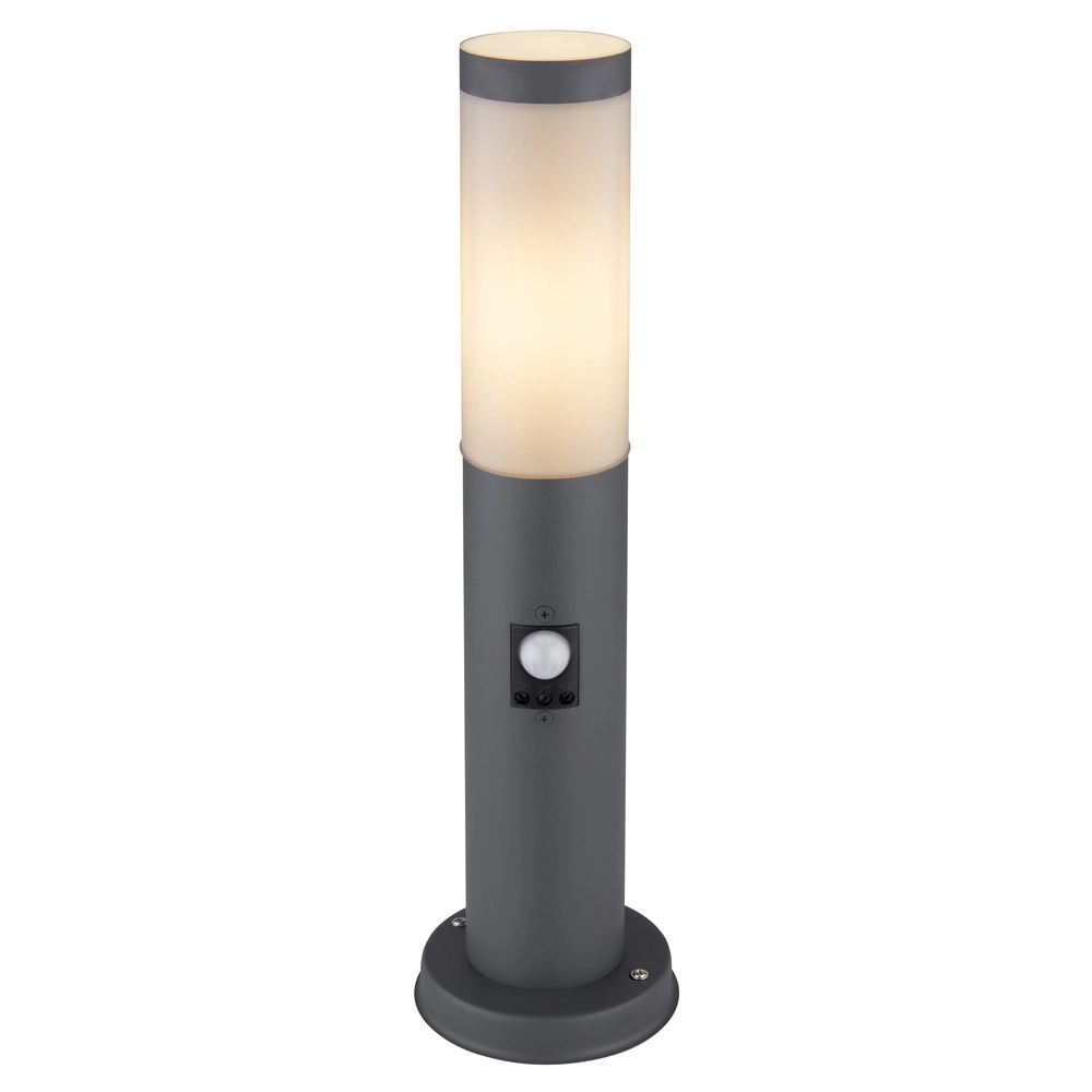 Gartenlampe Boston Anthrazit mit Weiß und Sensor