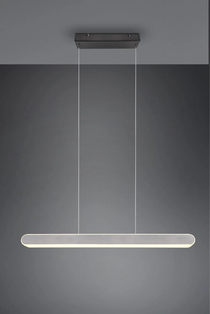 Hängelampe Helios 130cm grau Trio 4017807577822