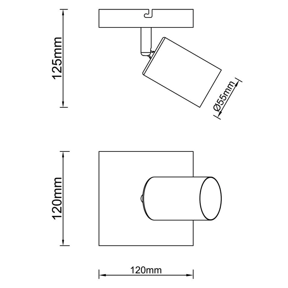 Schlichter Wandscheinwerfer Jello Brilliant 4004353409363