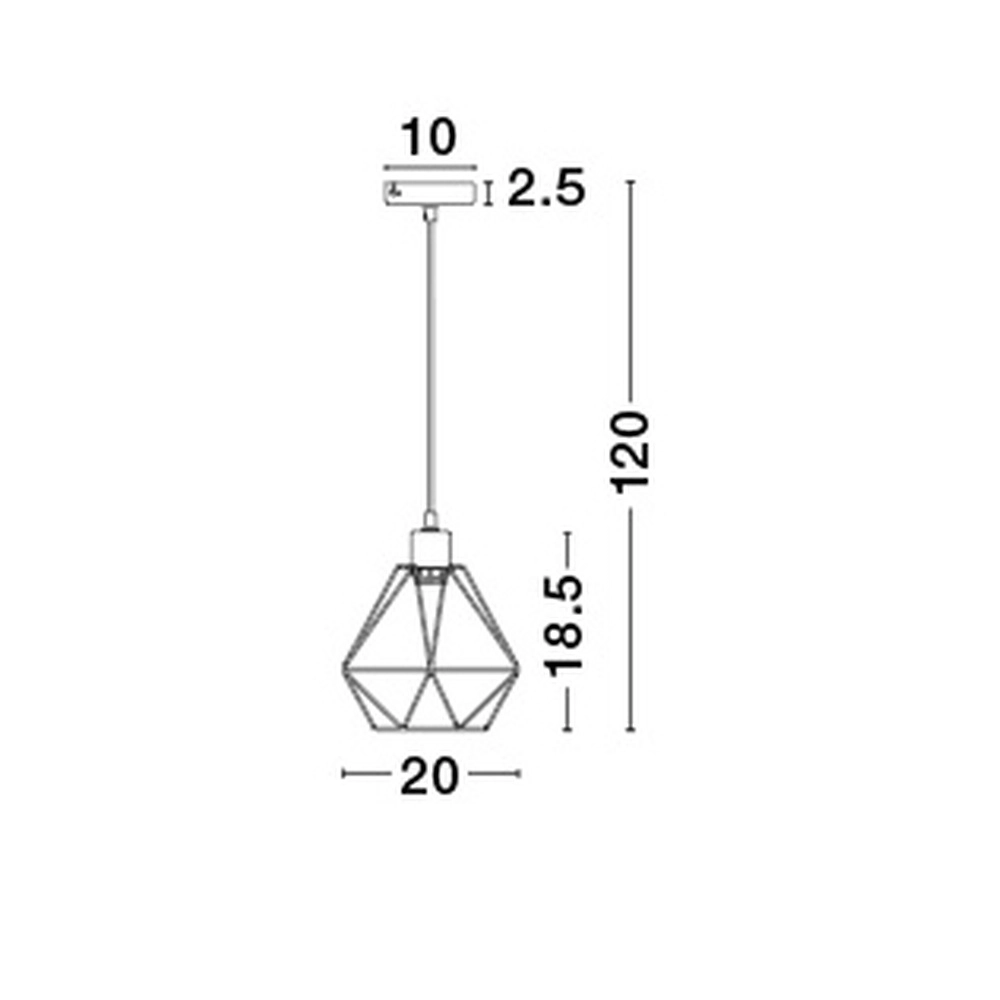 Pendelleuchte Pietra 1-flammig Ø 20cm Lyora 5212017402349